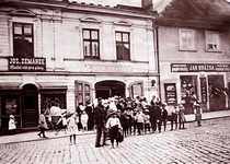 Obchody na Starém Městě koncem 19.stol. - upřesnění je v poznámce