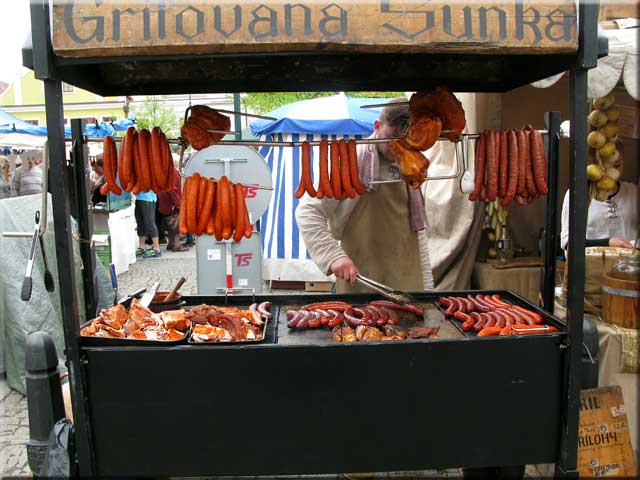 Grilovaná šunka.