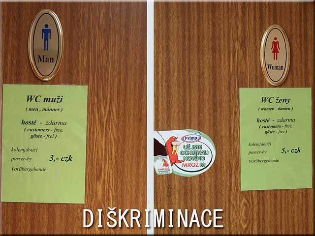 Diskriminace ! To je zralé na ombudsmanku.