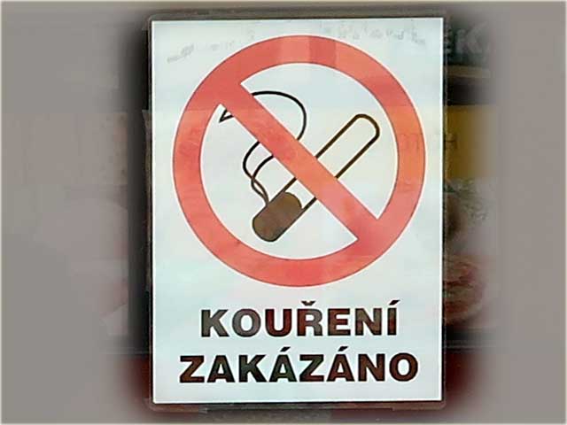 Kouření zakázáno.