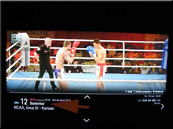 Basketbal podle TV Slovak Sport.