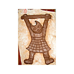 Kočka na klandru právě vymodelovaná