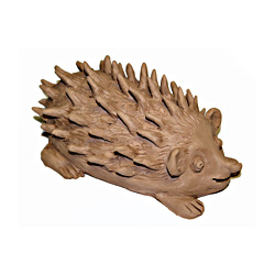 Ježek štěňátko. Figurka po přežahu před glazováním