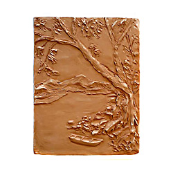 Na Sázavě - kachel po přežahu