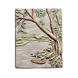 Na Sázavě - naglazovaný kachel