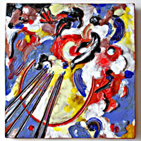 Improvisation 26. Motiv Wassily Kandinsky, 20,5 x 22 cm