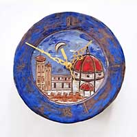 Hodiny Duomo Firenze modré