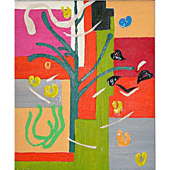 Fantazie - (podle Henri Matisse), rok 2007, akryl na plátně
