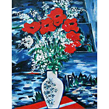 Kytice – rok 2010 – 20 x 25 cm, akryl na plátně