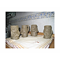 Svícny právě vymodelované