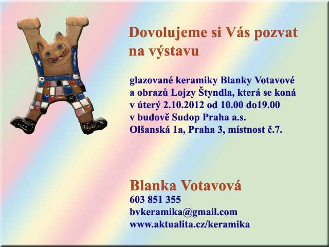 Pozvánka na výstavu 2012