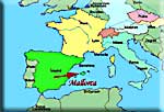 Mapa Evropy - středomoří