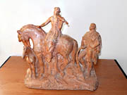 Sousoší Kde domov můj Pokorný A. - A.Kalvoda