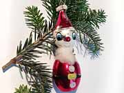 Vánoční figurka skleněná