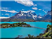 foto Jiří Junek - Lago Pehoe v NP Torres del Paine, Chile