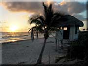 foto Jiří Junek - Zátoka sviní, východ slunce nad Karibikem, Kuba